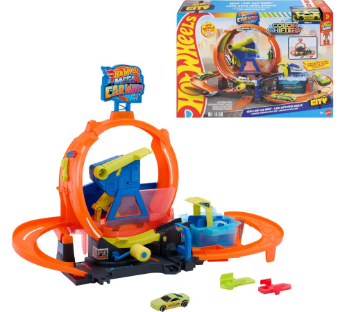hot wheels jhl97 Игровой набор city "Автомойка: Мегапетля" Измени цвет
