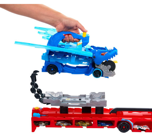 hot wheels jbm72 transporter "dragon"