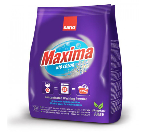  sano maxima bio Стиральный порошок (1.25 кг) 295343