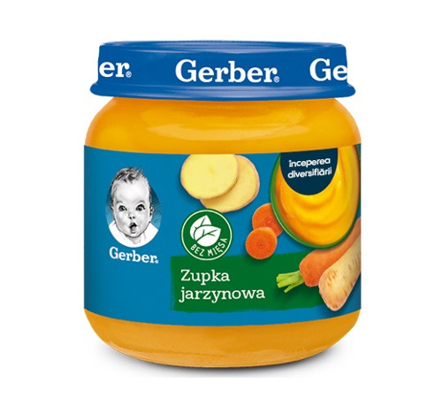 Питание и аксесcуары в Молдове gerber Овощной cуп-пюре (4 м+) 125 гр.