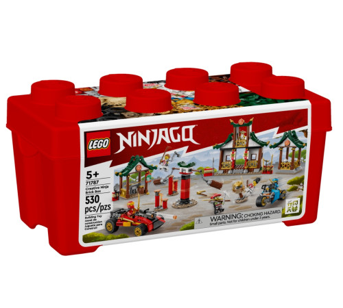 lego ninjago 71787 Конструктор "Креативная коробка с кубиками ниндзя" (530 дет.)
