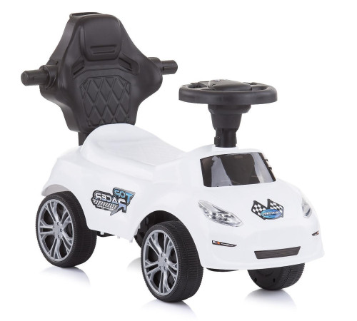 Сhipolino roctr02101wh Машина детская с ручкой "turbo" белый