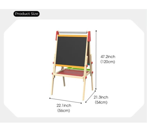 tooky toy tl114 tabletă pentru desen "deluxe standing easel"