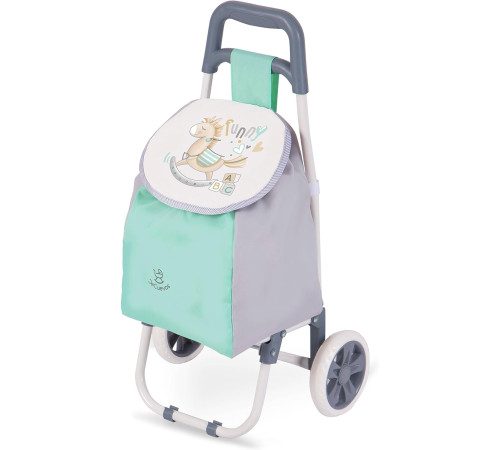  decuevas 52082 geantă de cumpărături pliabilă pe roți "funny" verde