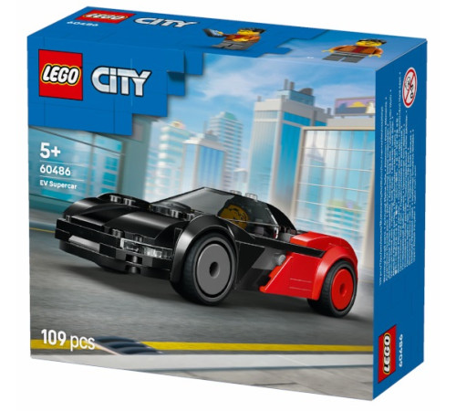  lego city 60486 Конструктор "Электромобиль Суперкар" (109 дет.)