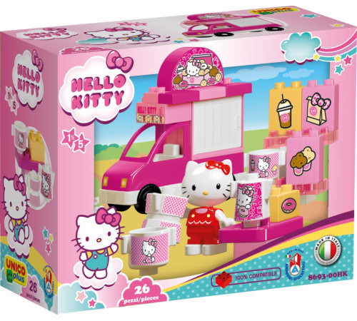 Детский магазин в Кишиневе в Молдове androni 8693-00hk Конструктор hellokitty "Кафе-мороженое" (26 дет.)