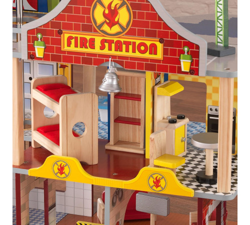kidkraft 63214-msn set de joc "station deluxe fire station"