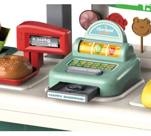 op ДЕ05.443 set de joc "supermarket" &icirc;ntr-o valiză