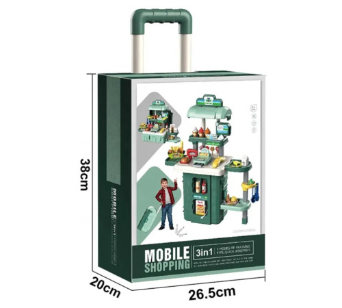 op ДЕ05.443 set de joc "supermarket" &icirc;ntr-o valiză