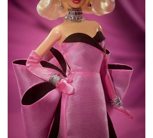 barbie jjy00 păpușă de colecție "marilyn monroe" &icirc;n rochie roz 