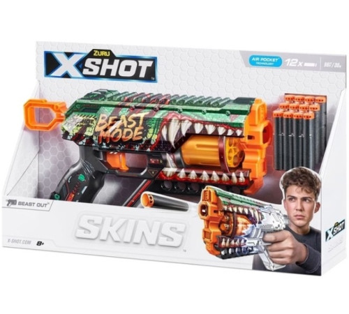 zuru 36561 Бластер x-shot skins griefer beast out (12 стрел)