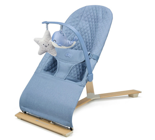  kinderkraft Шезлонг-качалка mini (до 9 кг.) синий