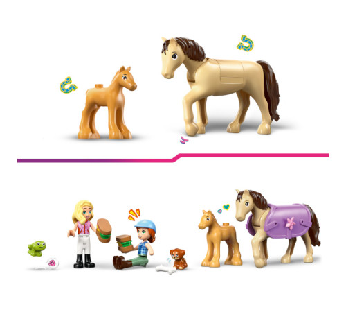 lego friends 42695 constructor "remorca pentru transportul cailor si manjilor" (279 el.)