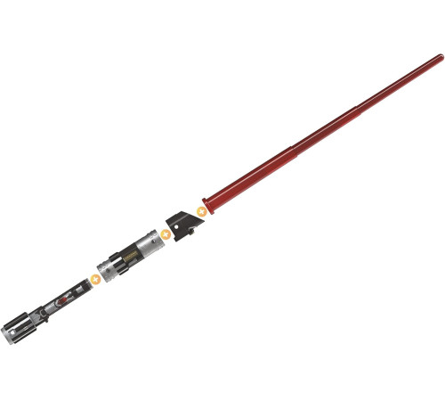 star wars g1378 sabie laser electronică 2-&icirc;n-1 "lightsaber forge: force twist darth vader"