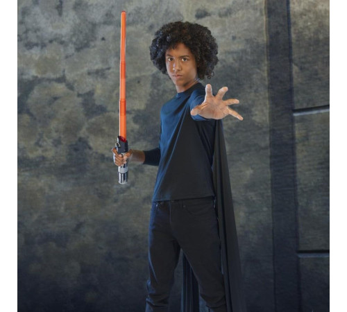 star wars g1378 sabie laser electronică 2-&icirc;n-1 "lightsaber forge: force twist darth vader"