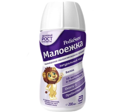 pediasure lapte cu gust natural "Малоежка" (1-10 ani) 200 ml. 