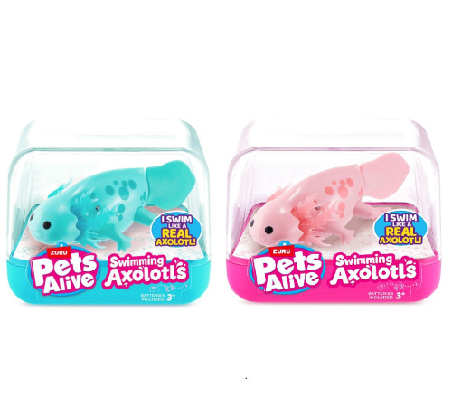  zuru pets alive 9556uq1 jИгрушка для купания "Лазурный аксолотль" (в асс.)