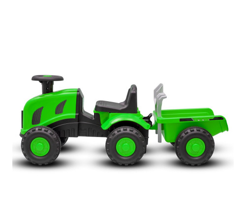 baby mix 58358  tractor pentru copii mici cu remorcă "benny" (verde)