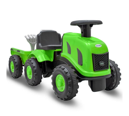  baby mix 58358  tractor pentru copii mici cu remorcă "benny" (verde)