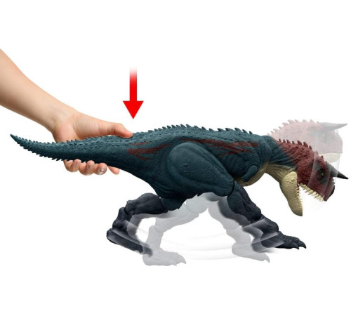 jurassic world jkg85 Интерактивная игрушка "Заряженная атака Карнотавра" 