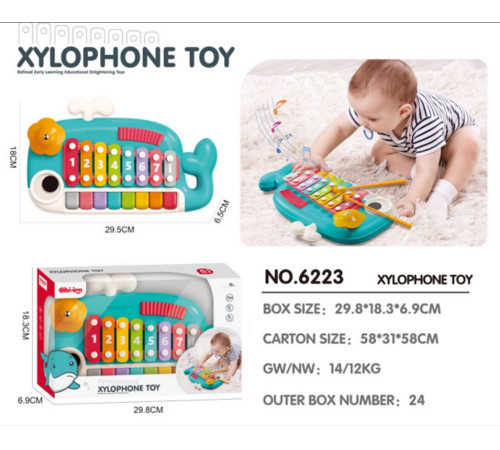 bibiin toys 6223 Ксилофон "Кит"