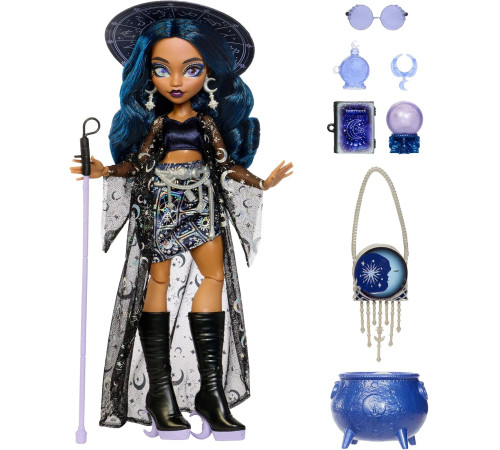 monster high jmb89 păpușă de colecție claire de luna "moonspell magic"