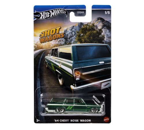 hot wheels hwr56 Тематическая машинка 1:64 "hot wagons" (в асс.)