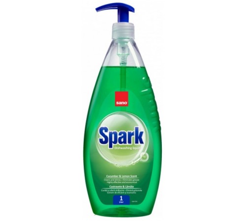  sano Средство для мытья посуды spark cucumber-limon scent (1 л.) 350531