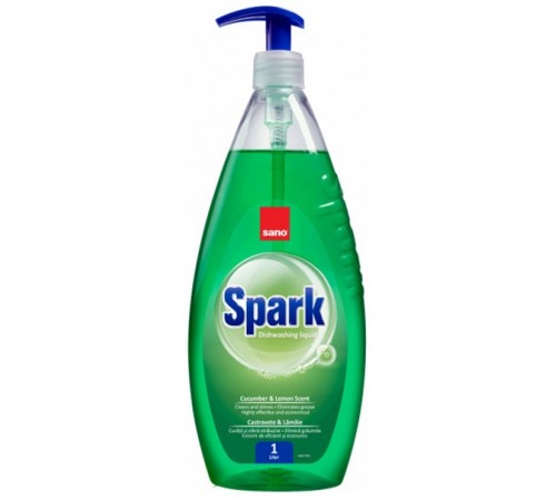 sano detergent de spălat vase spark cucumber-limon scent (1 l.) 7280761