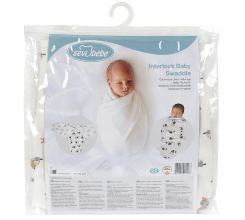 sevi 118 Пеленка-кокон interlock (в асс.)