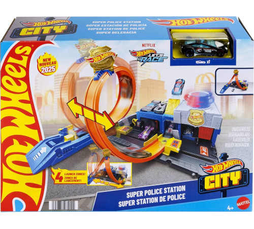hot wheels jbm71 Игровой набор "Суперполицейский участок"
