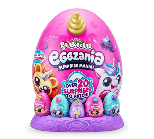 zuru 9258 jucărie moale cu accesorii "rainbocorns eggzania" (в асс.)