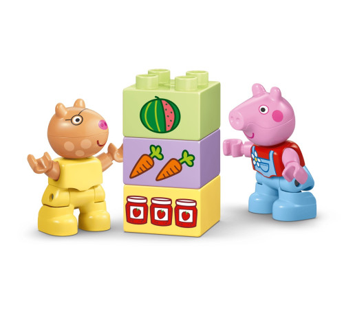 lego duplo 10468 constructor "tractor și piață" (18 el.)