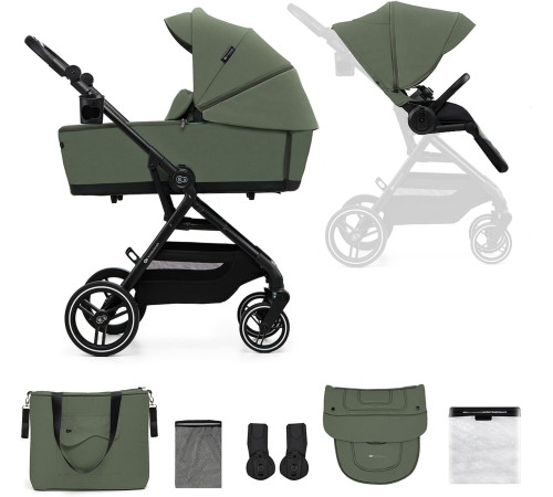 kinderkraft Коляска 2-в-1 yoxi зелёный