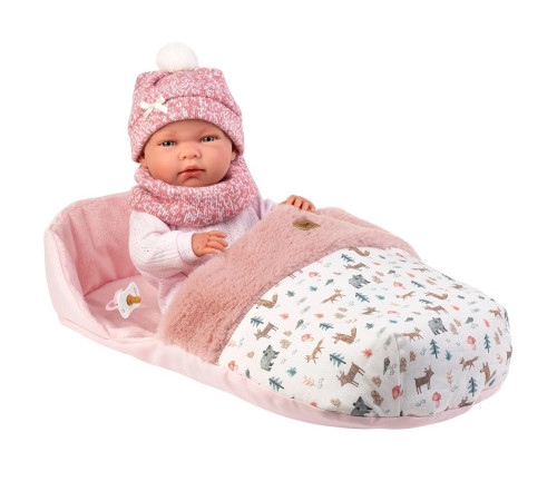  llorens 73826 păpușă "nica recien nacida saquito rosa" (40 cm)
