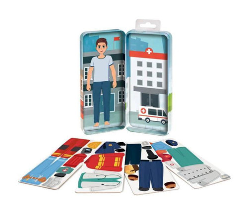 as kids 1029-67074 joc magnetic de creație pentru copii happihobbi dress-up" (in sort.)