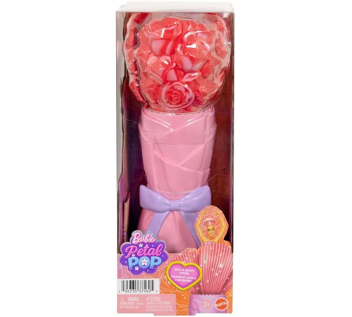 barbie jmf59 păpușa petal pop "trandafir roșu"