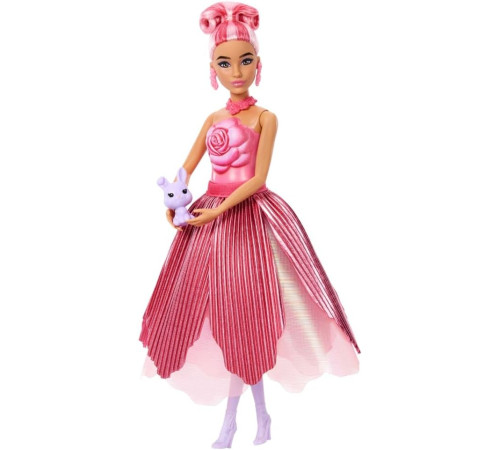 barbie jmf59 păpușa petal pop "trandafir roșu"
