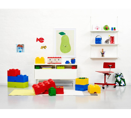 lego cutie pentru depozitare storage brick 1 (18x12,5x12,5 cm.) galben