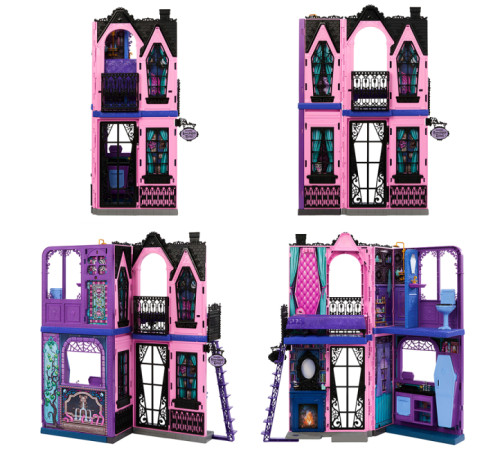 monster high jbf16 ​Игровой набор "БУ-тик Отель - Логово для жутко стильных" 