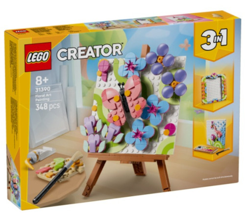 Детский&nbsp;магазин в Кишиневе в Молдове lego creator 31390 Конструктор 3 в 1 "Цветочная картина для декора" (348 дет.)