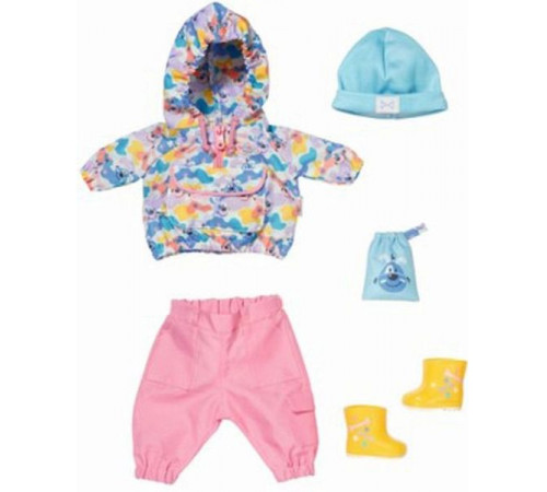  zapf creation 832035 set haine pentru păpuși "baby born deluxe walk the dog outfit" (43 cm.)