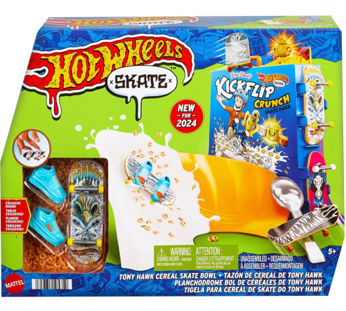  hot wheels htp09 Игровой набор "skate tony hawk cereal skate bowl"