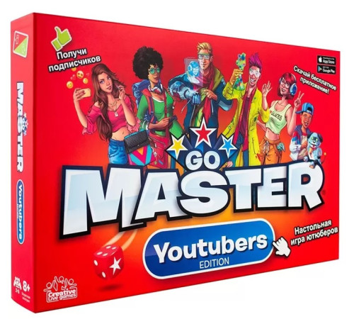 go master 1900010 Настольная игра "youtubers edition"
