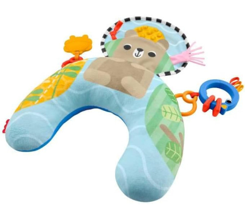 fisher-price jhb44 pernă pentru joacă pe burtică "ursuleț bl&acirc;nd"