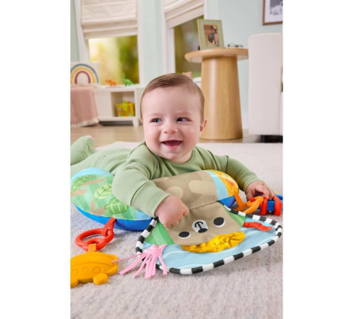 fisher-price jhb44 pernă pentru joacă pe burtică "ursuleț bl&acirc;nd"