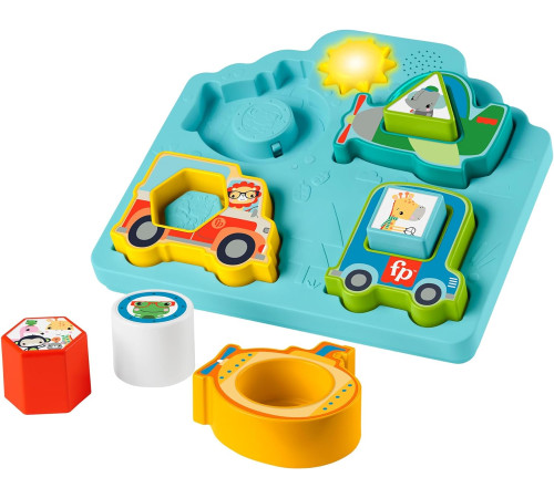 fisher-price hrp31 puzzle muzicale 2 în 1 "aventuri distractive"