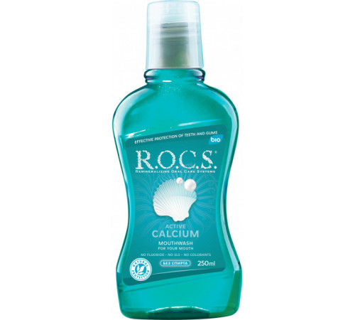 r.o.c.s. apă de gură "calciu activ" (474690) 250 ml. 