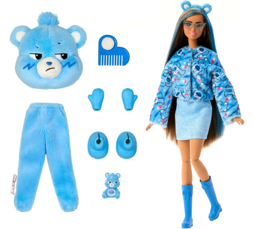 barbie jcn96 papusa "cutie reveal" seria "care bears" - ursul ursuz