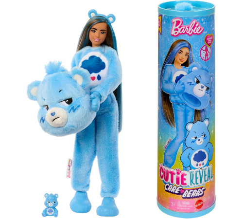 barbie jcn96 papusa "cutie reveal" seria "care bears" - ursul ursuz